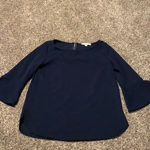 Navy Blue Blouse